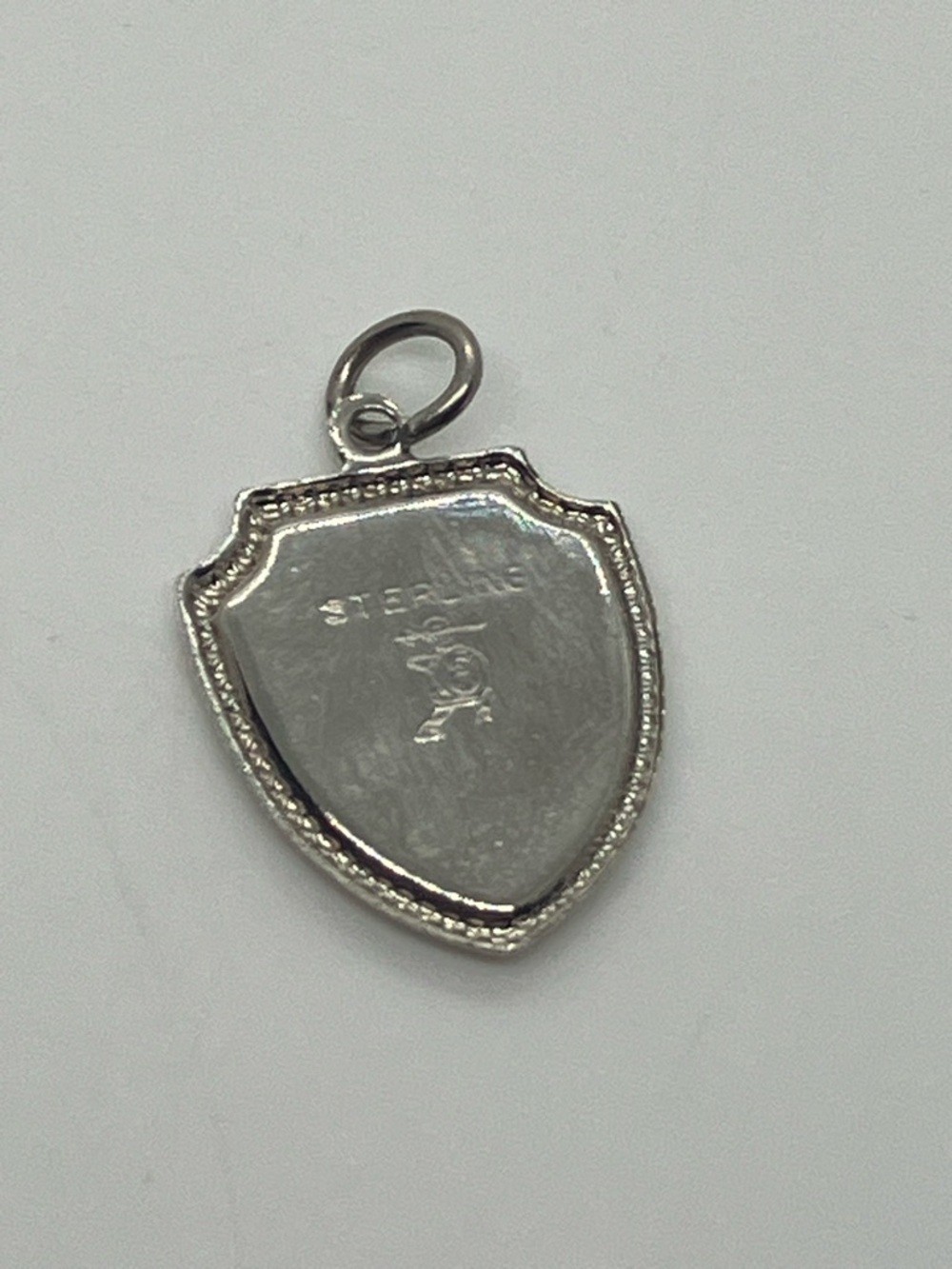 Vtg 925 Sterling Silver Enamel Hollywood Bowl California Souvenir Shield Charm - Picture 4 of 6